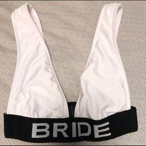 Bride bikini top